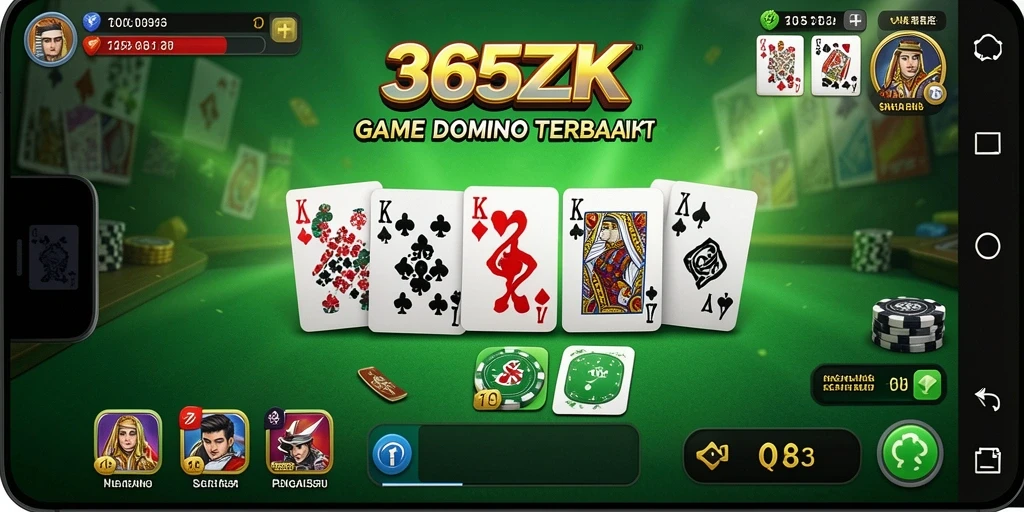 Tampilan gameplay Domino yang seru dan menantang di 365ZK.