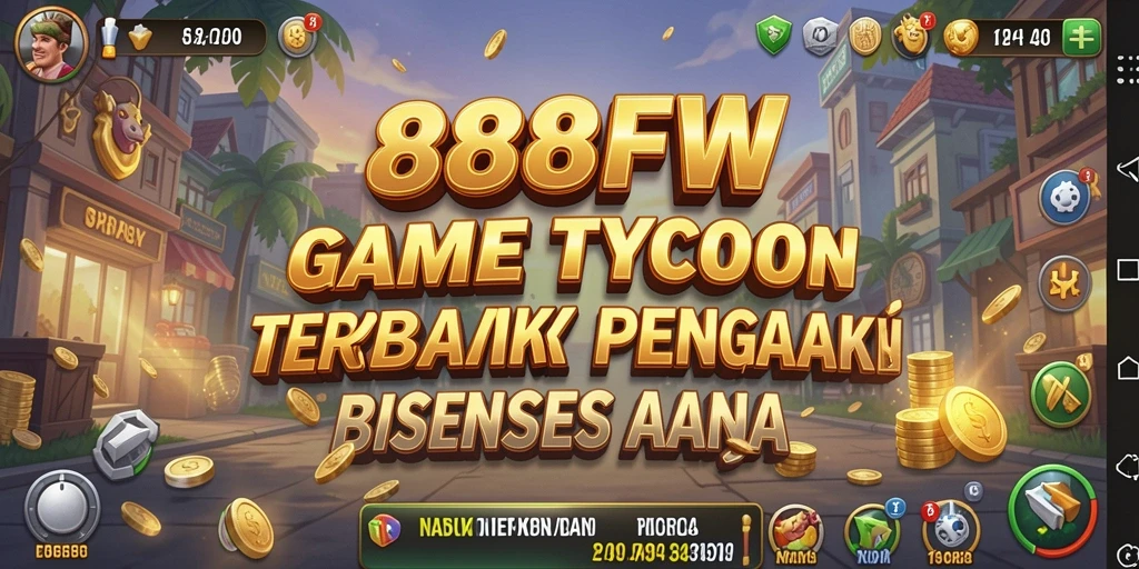 Screenshot menampilkan gameplay menarik dari 888FW dengan berbagai pilihan bisnis.