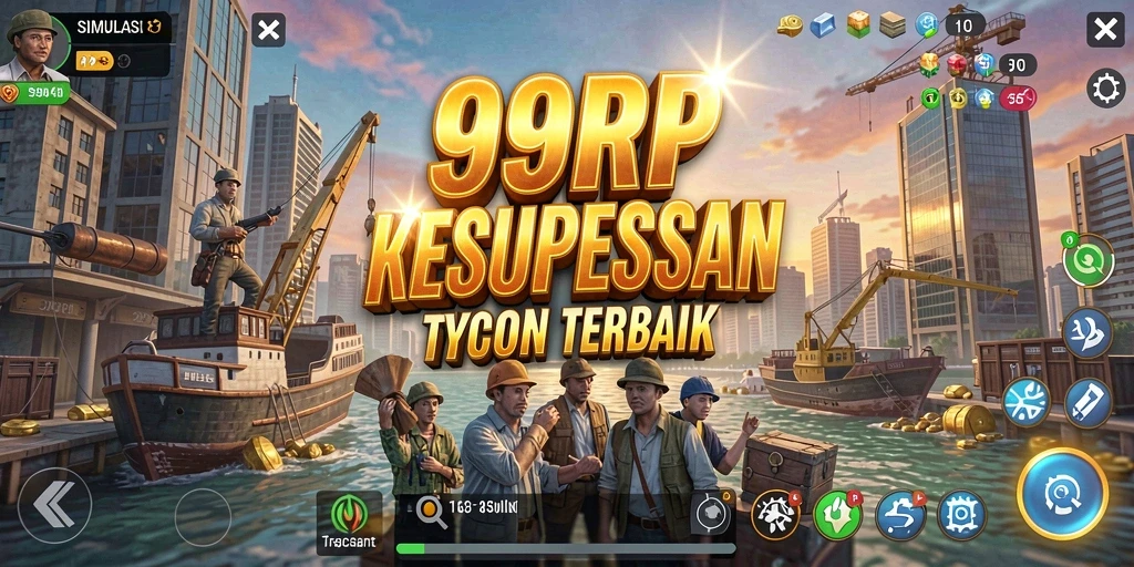 Tangkapan layar gameplay <strong>99RP</strong> menunjukkan pengalaman Tycoon yang mendebarkan.