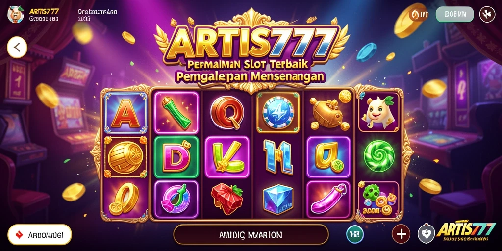 Tampilan gameplay slot yang menarik dan penuh warna di ARTIS777.
