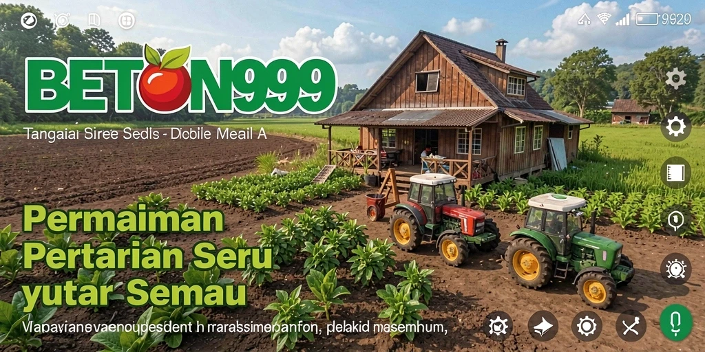 Tampilan gameplay seru dalam BETON999 dengan berbagai aktivitas pertanian.