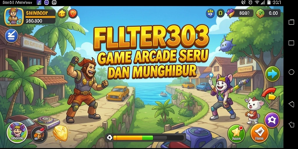 Gameplay FILTER303 yang seru dan menantang di setiap level.