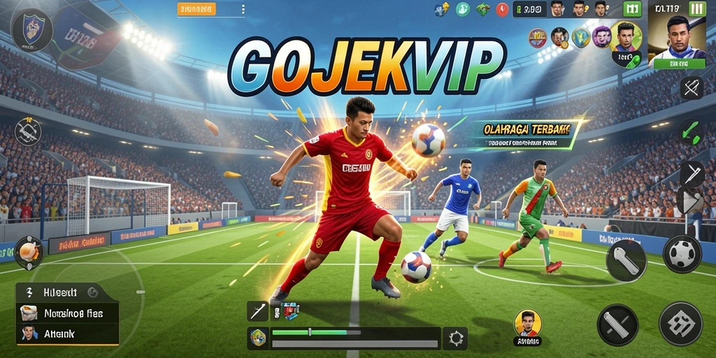 Tampilan menarik dari gameplay olahraga GOJEKVIP yang kompetitif.