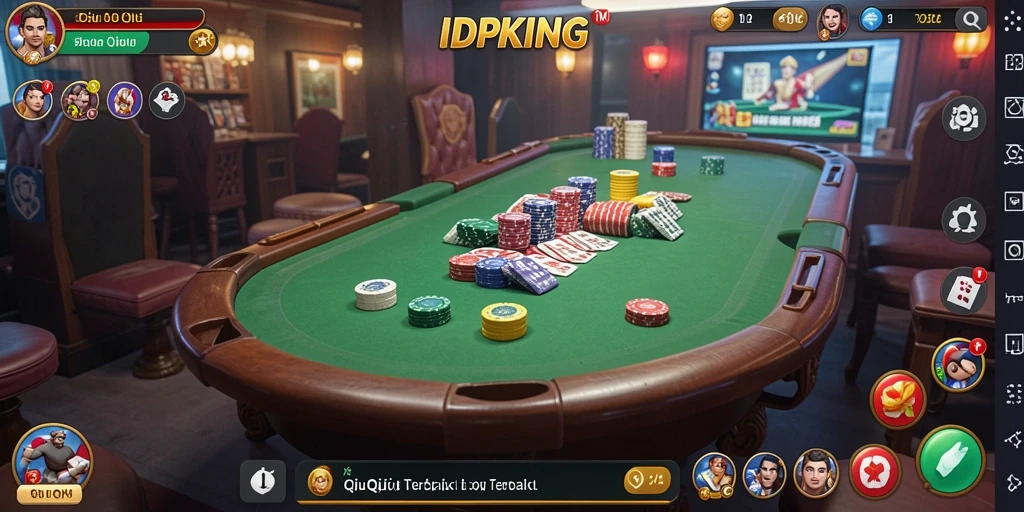 Screenshot gameplay QiuQiu IDPKING yang mengasyikkan.