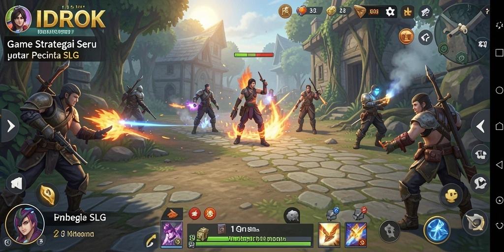 Tampilan gameplay menarik dari permainan strategi IDROK.