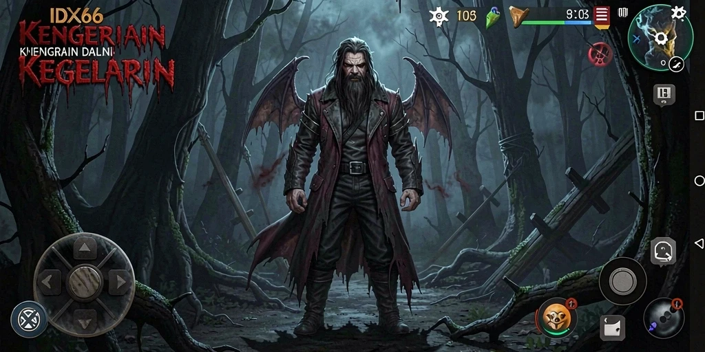 Screenshoot menarik dari gameplay menakutkan di IDX66.