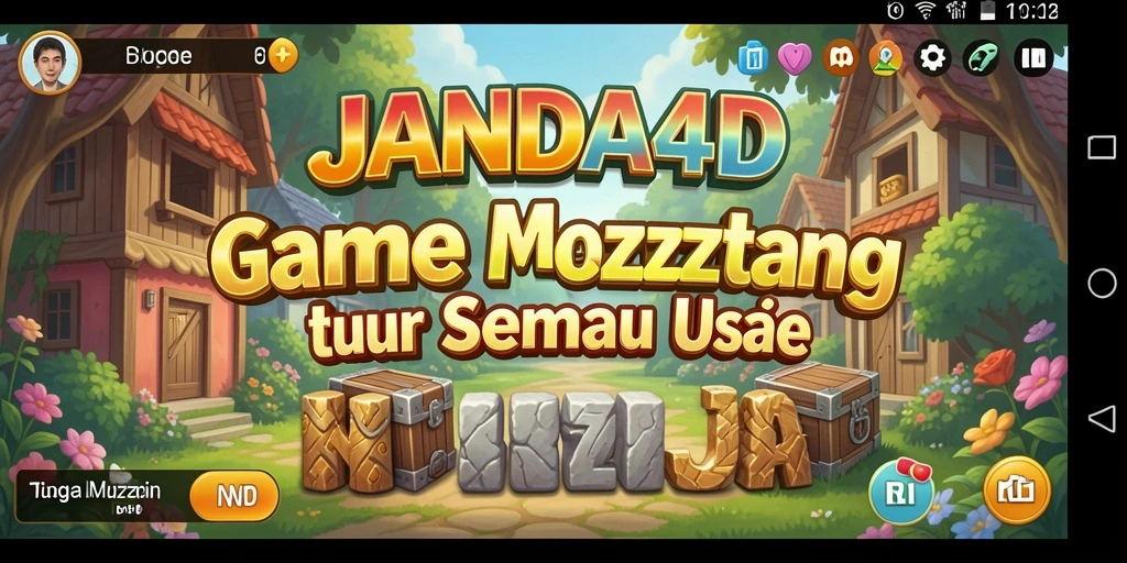 Tangkapan layar utama JANDA4D menampilkan gameplay puzzle yang menarik.