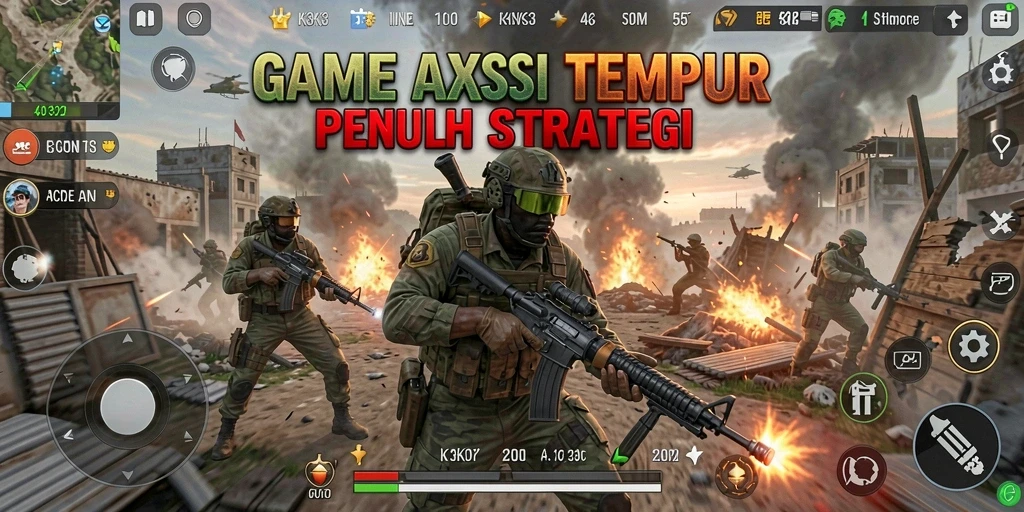 Tampilan mendebarkan dari gameplay TPS K3K3.