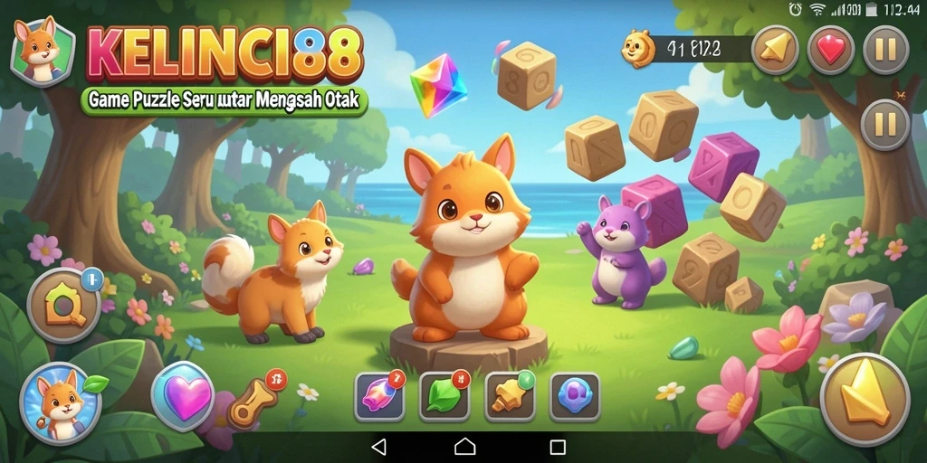 Screenshot gameplay KELINCI88 menampilkan tantangan puzzle yang menarik.