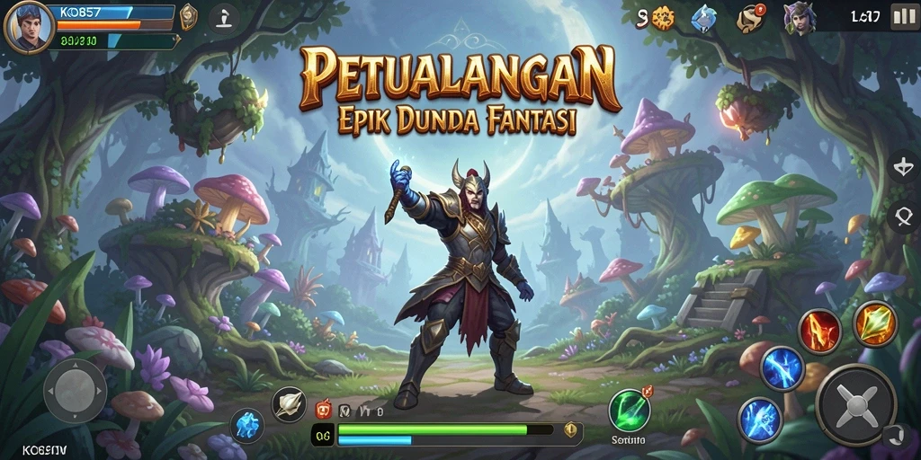 Menampilkan gameplay intens dan pertarungan strategis di dunia RPG.