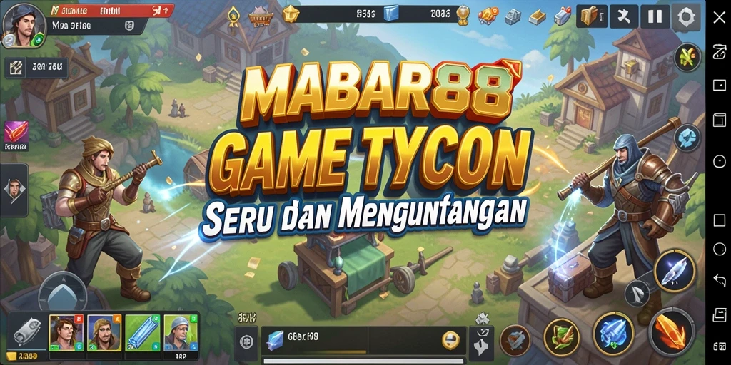 Tampilan gameplay MABAR88 yang seru dan penuh strategi bisnis.