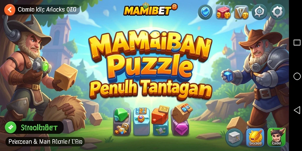 Tampilan gameplay seru MAMIBET dengan berbagai tantangan puzzle.