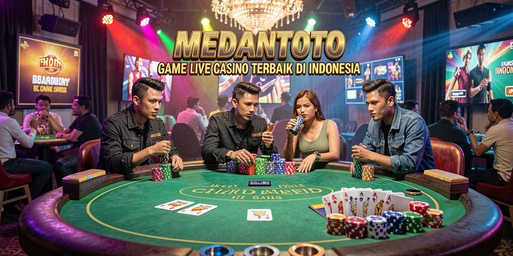 Tampilan menarik gameplay Live Casino di MEDANTOTO.