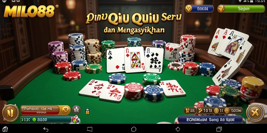 Tampilan gameplay QiuQiu yang menegangkan di MILO88.