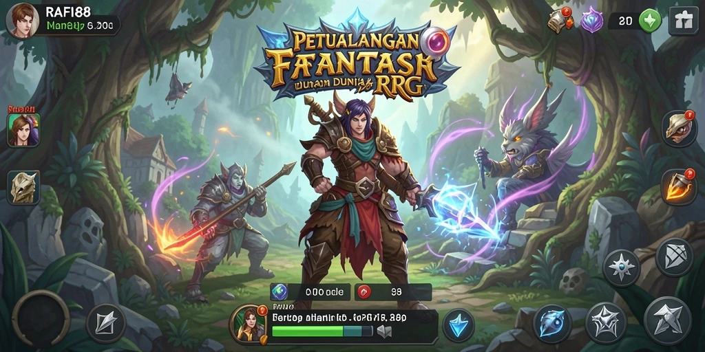 Tampilan gameplay menakjubkan dari RAFI88 dengan aksi RPG yang seru.