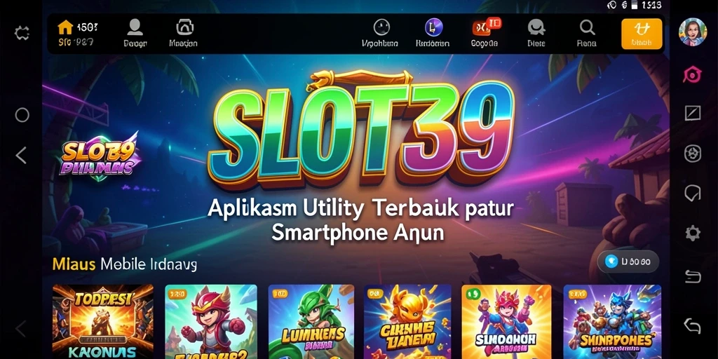 Tampilan antarmuka aplikasi SLOT39 yang intuitif dan efisien.