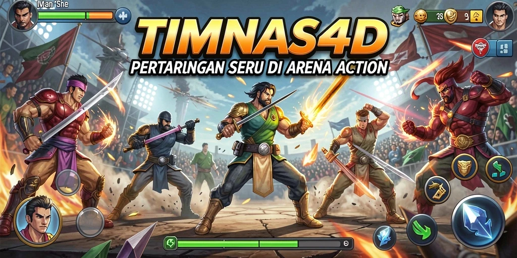 Tampilan gameplay aksi yang mendebarkan di TIMNAS4D.