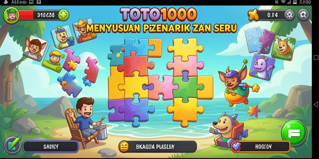 Tampilan gameplay menarik dari TOTO1000 yang memikat para pemain.