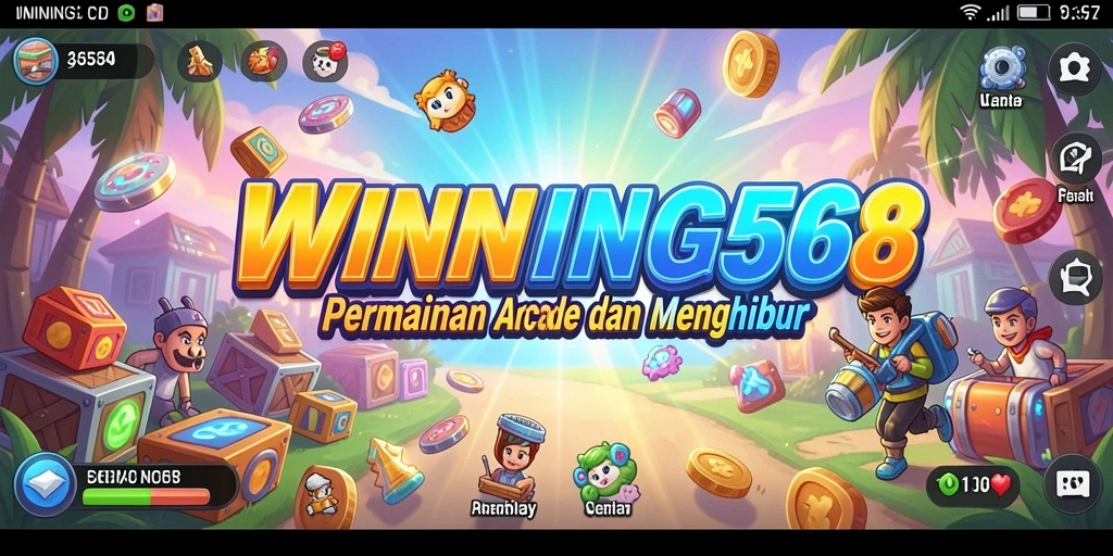 Tangkapan layar utama dari gameplay seru WINNING568 di dalam arena Arcade.